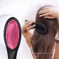 Hair Straightener Styling Tool Flat Iron Straightener Brush Massage with LCD Digital